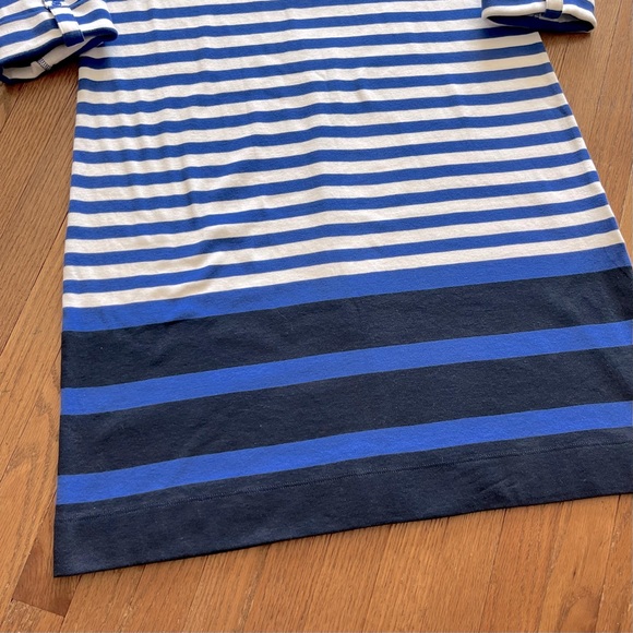 Jones New York Sport Seaport Blue Multi Stripe Dress Cotton Size XL - Picture 3 of 6